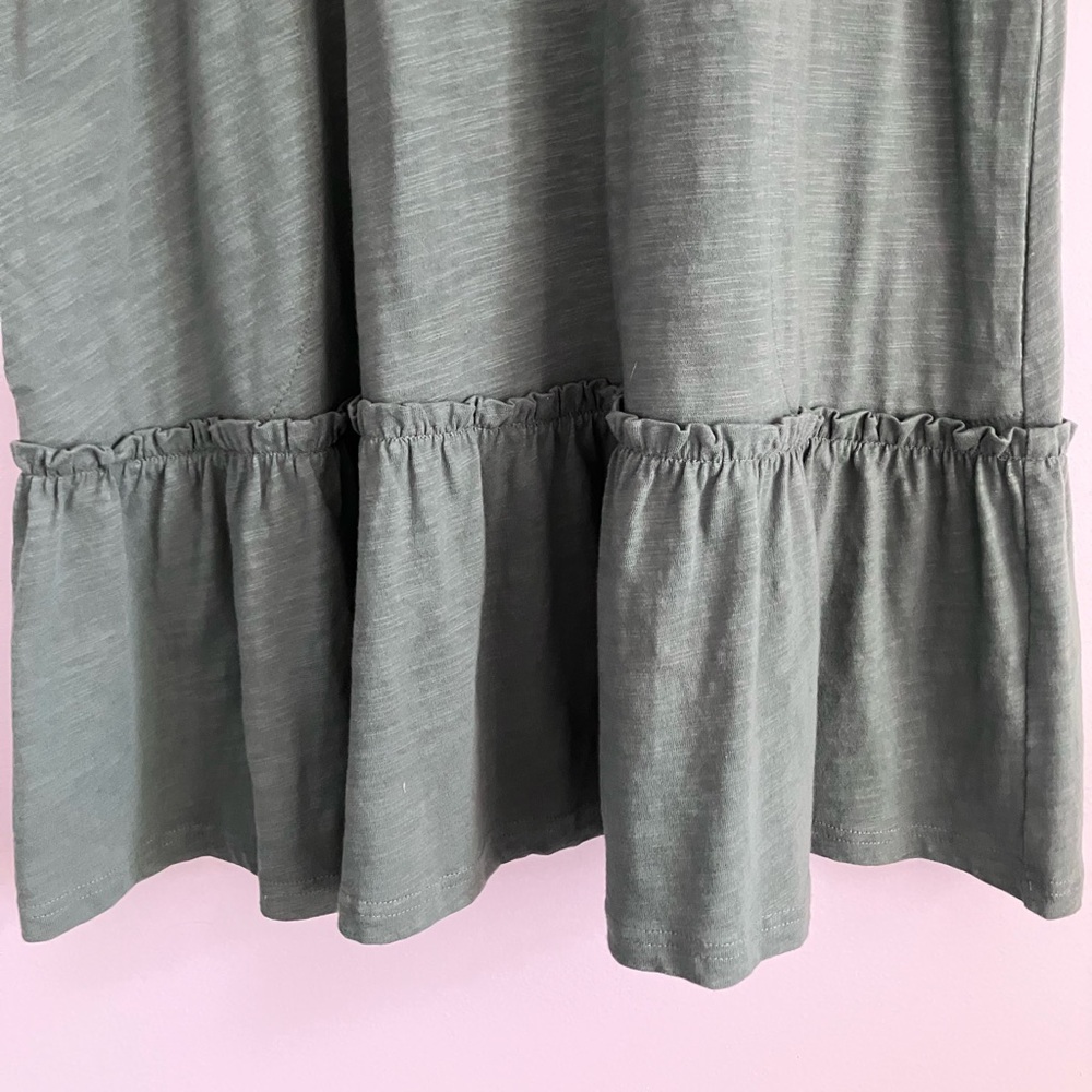 COTTON BLEU Sage Green Boxy Cotton Dress Size S (could fit M) - Picture 4 of 11